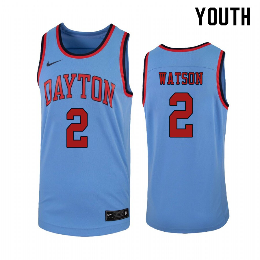 Youth #2 Ibi Watson Dayton Flyers College Basketball Jerseys Sale-Light Blue
